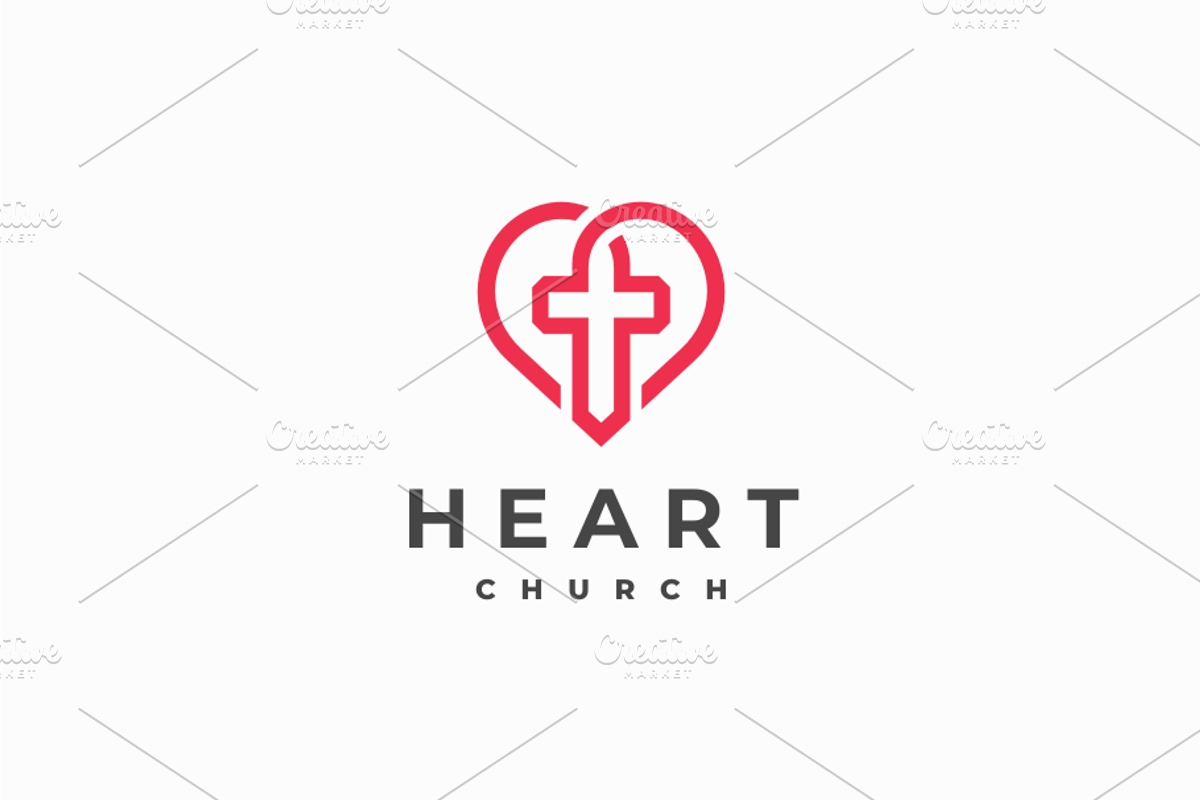 Heart Church Logo, a Branding & Logo Template by yopie (Photo 1 of 3)