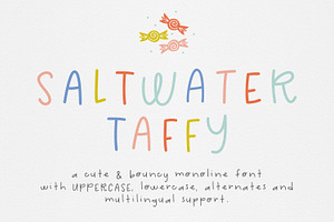 Saltwater Taffy Font