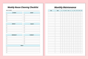 2024 Cleaning Planner With Canva KDP