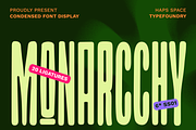 Monarchy Bold Condensed Display, a Sans Serif Font by Haps Space (Thumbnail 1 of 10)