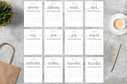 Calendar 2022 A4 Sunday Start, a Stationery Template by ZoollGraphics (Thumbnail 2 of 2)