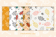 Autumn Floral Patterns & Cliparts, a Pattern Graphic by AllNikArt (Thumbnail 3 of 5)