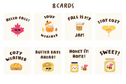 Cozy & Cool Autumn Bundle, a Food Illustration by cutelevindesign (Thumbnail 4 of 7)