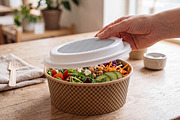 Kraft Paper Salad Box Mockup, a Packaging Mockup by Designer Dude (Thumbnail 2 of 2)
