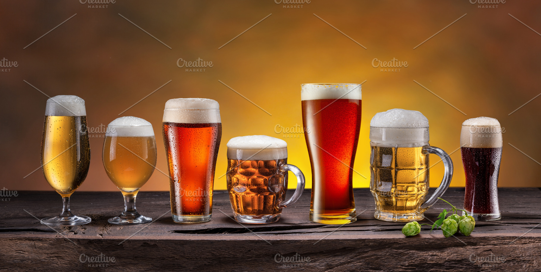 Collection of different beer, a Food & Drink Photo by Volff