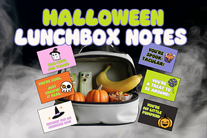 Halloween Lunchbox Notes for Kids
