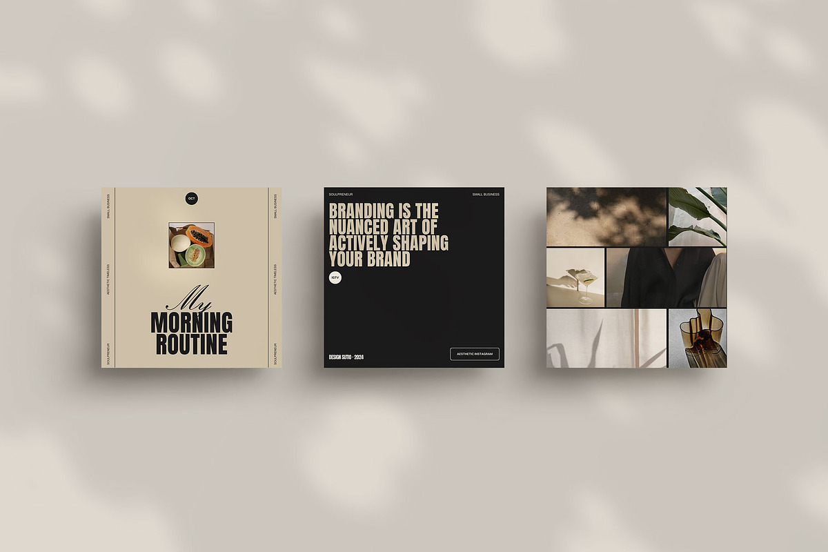 Aesthetic Instagram Post, a Social Media Template by Moscovita Studio (Photo 13 of 15)
