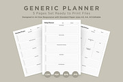 Generic Planning Pages Set V-11, a Stationery Template by shahsoft (Thumbnail 1 of 3)
