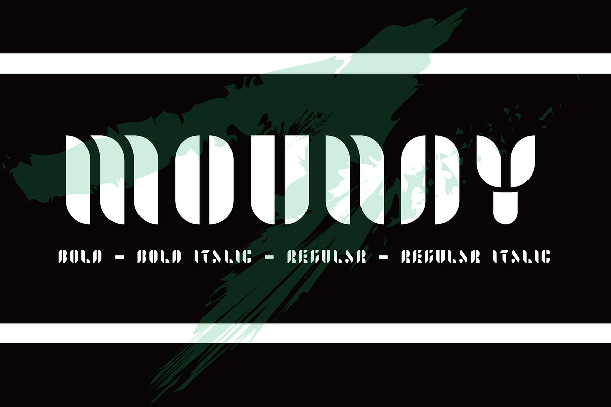 Moundy font, a Sans Serif Font by gagego (Photo 2 of 4)