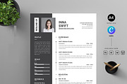 Professional Resume CV Template, a Resume Template by Blackcloud_Creations (Thumbnail 1 of 8)