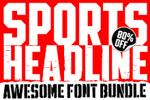 SPORTS HEADLINE FONT BUNDLE