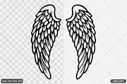 Angel Wings SVG PNG Design Bundle, an Illustration by Actual Pixel (Thumbnail 2 of 12)