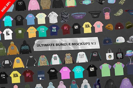 Ultimate Bundle Mockups V.1, a Hoody Mockup by Uncentrifuged Pressure