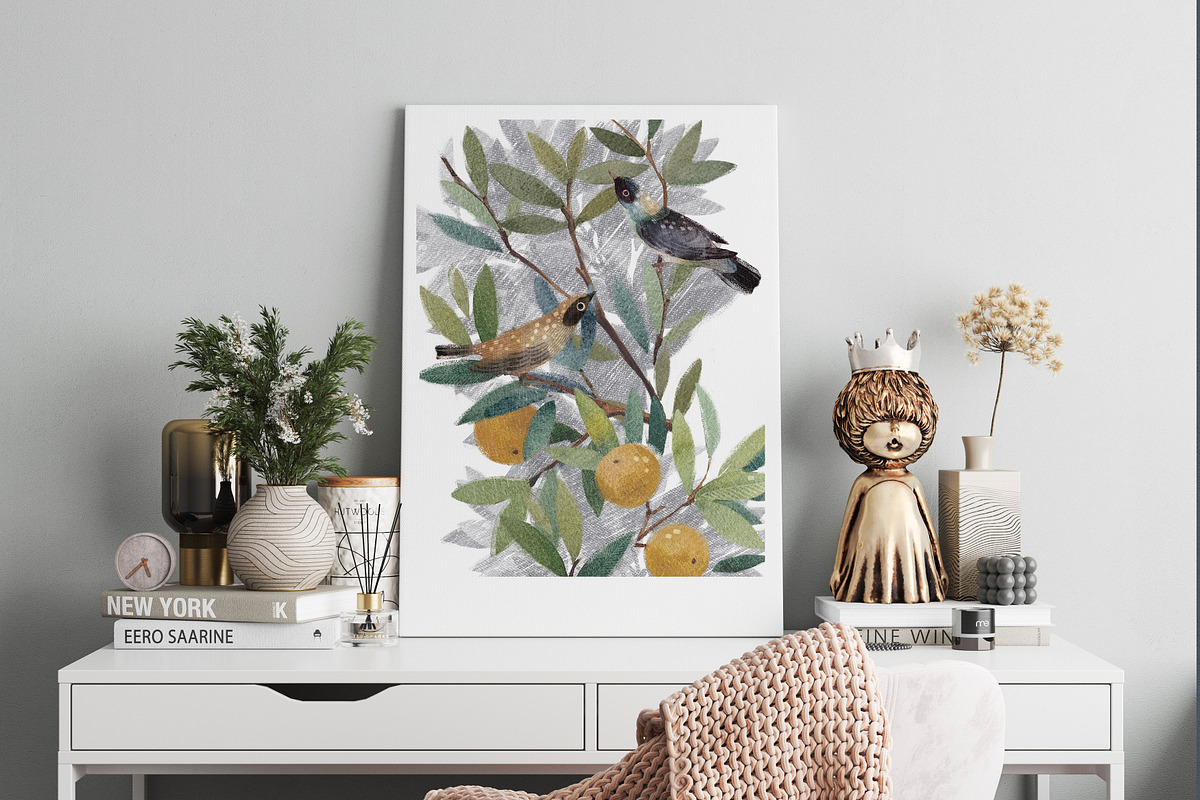 Wallpaper Patterns Italian fresco, a Decorative Illustration by DigitalDream (Photo 10 of 12)