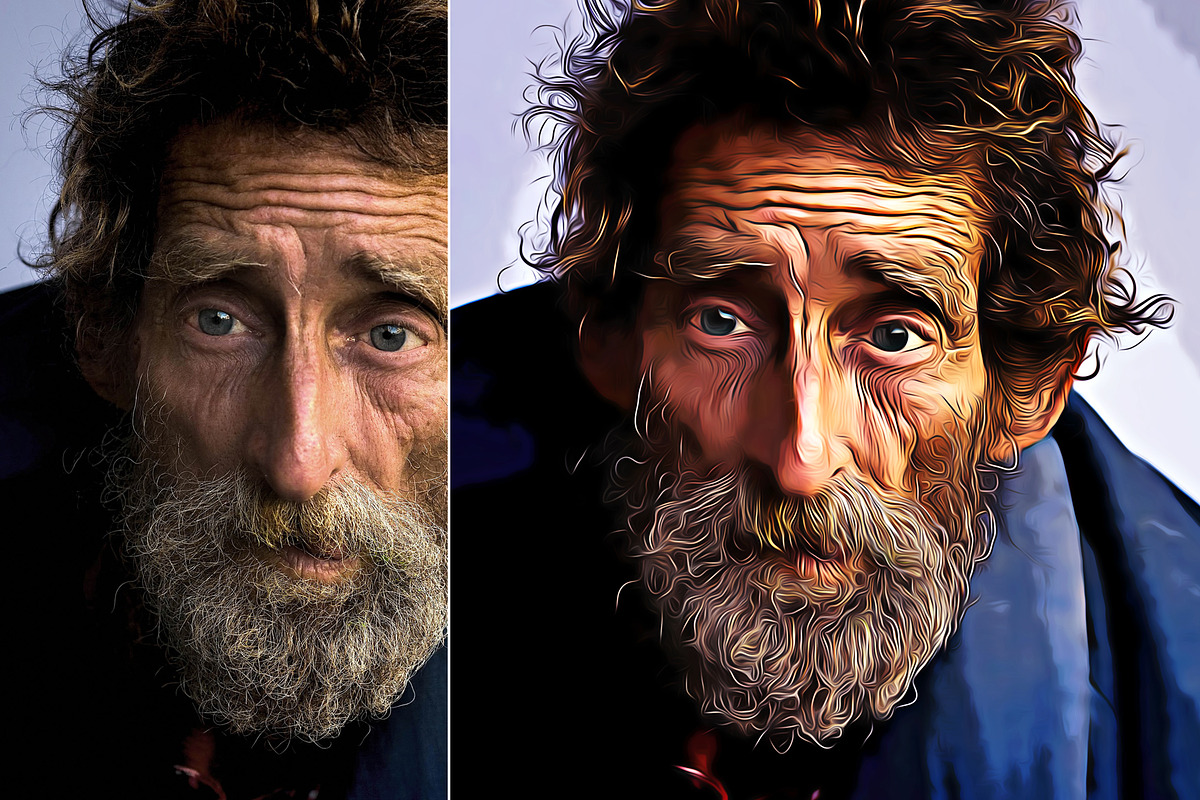 Digital Oil Paint Photoshop Action, an Action Add-On by DesignCave (Photo 5 of 5)