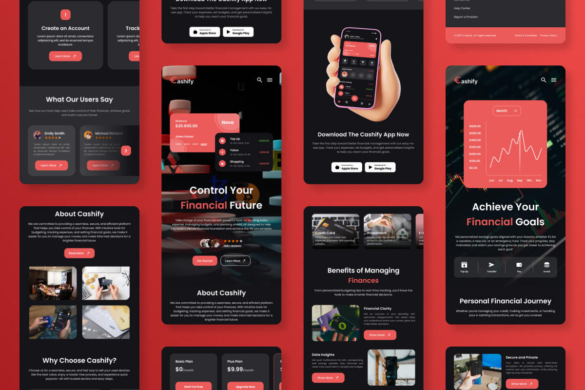 Cashify - Fintech Platform Landing, a Landing Page Template by productype1 (Photo 4 of 5)