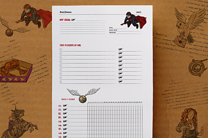 Harry Potter Goal Planner