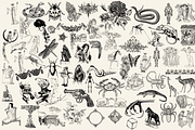 300 TATTOO DESIGNS, an Animal Illustration by Lilithcollageart (Thumbnail 2 of 5)