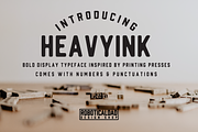 HeavyInk Bold Display Typeface, a Font by Kuya Carthy Art + Design (Thumbnail 1 of 4)