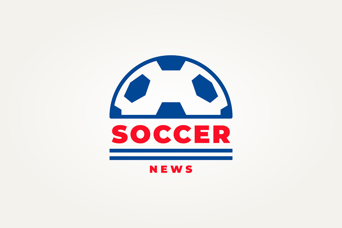 abstract soccer news line art logo, a Branding & Logo Template by Blazybone (Photo 1 of 2)