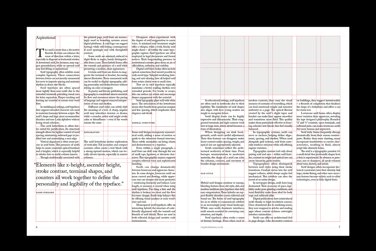 Serif US Letter Brochure Template, a Brochure Template by Stephen Kelman (Photo 1 of 9)