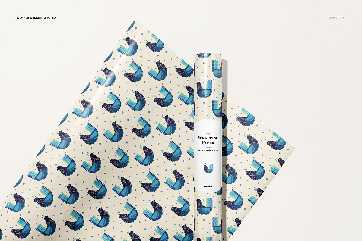 Gift Wrapping Paper Mockup Bundle, a Packaging Mockup by creatsy5 (Photo 6 of 35)