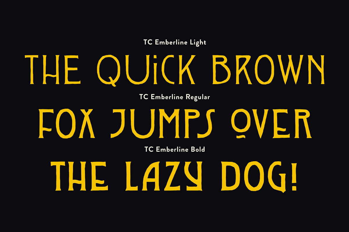 Emberline - A Witchy Display Font, a Handwritten Font by Tom Chalky (Photo 3 of 9)