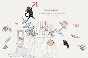 Whimsy Valentine Wedding Watercolor, an Object Graphic by Laras Wonderland (Thumbnail 3 of 11)