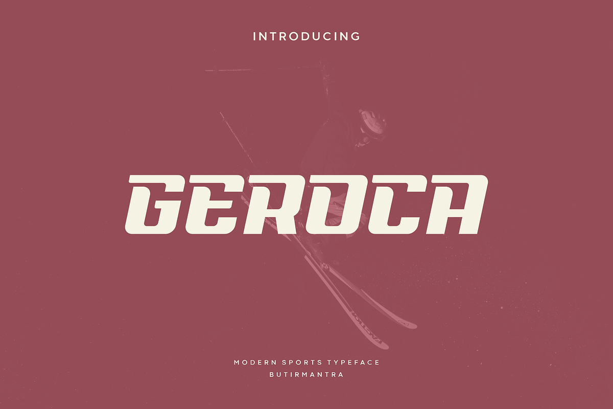 Geroca - Modern Sport Typeface, a Sans Serif Font by Letterna (Photo 1 of 4)