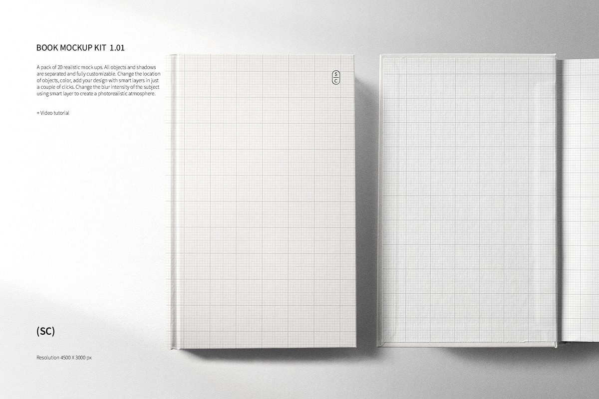 Book Mockup Kit, a Books & Magazine Mockup by Roman Striga (Photo 6 of 13)