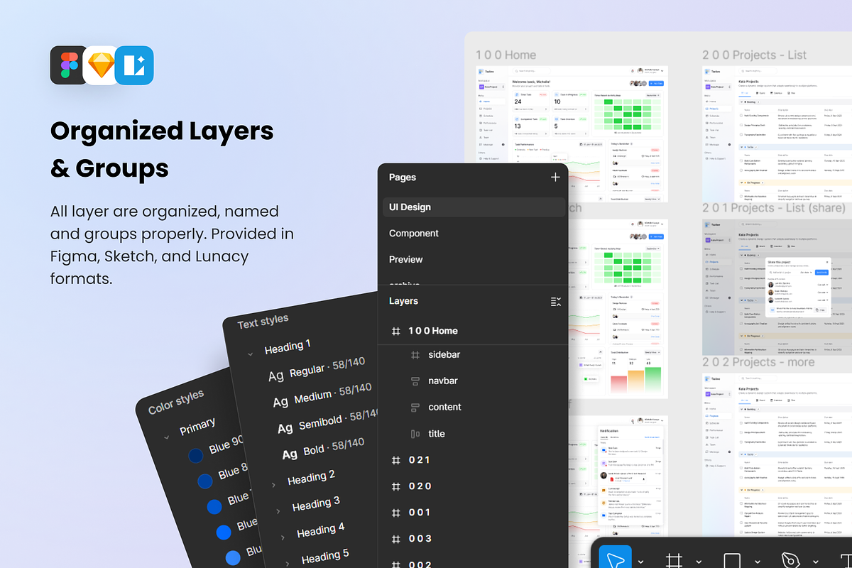 Tazkee - SAAS Project Management UI, a Landing Page Template by Agensip Design Agency (Photo 5 of 10)
