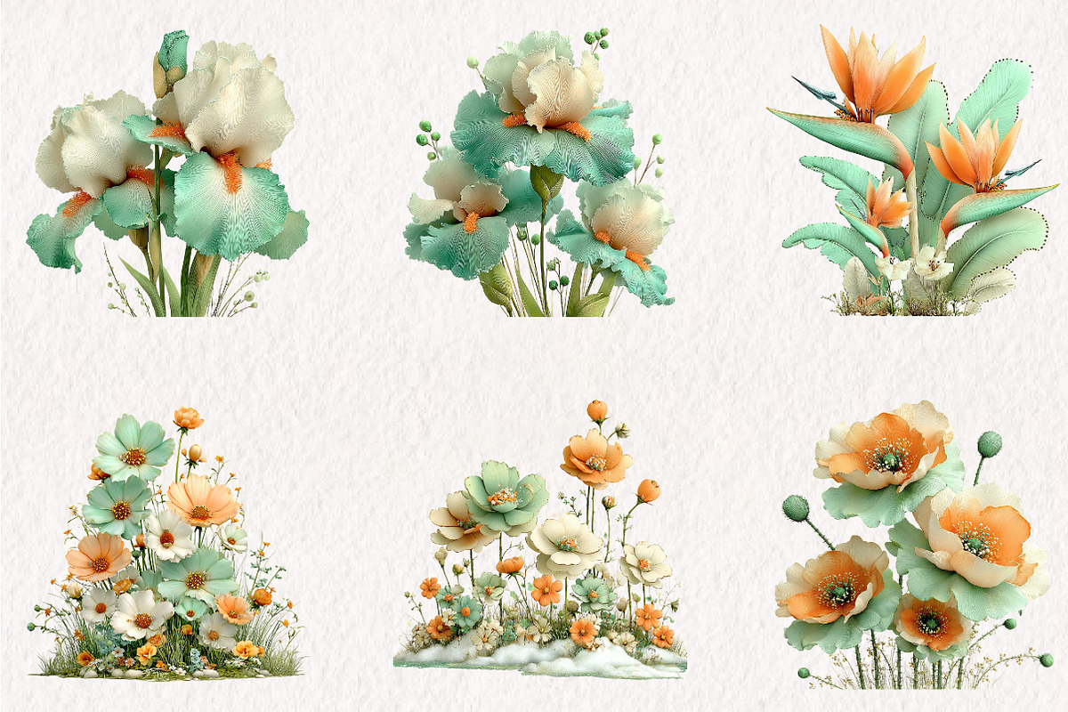 Spring Flower Sublimation Clipart, an Illustration by CreationArt (Photo 7 of 7)