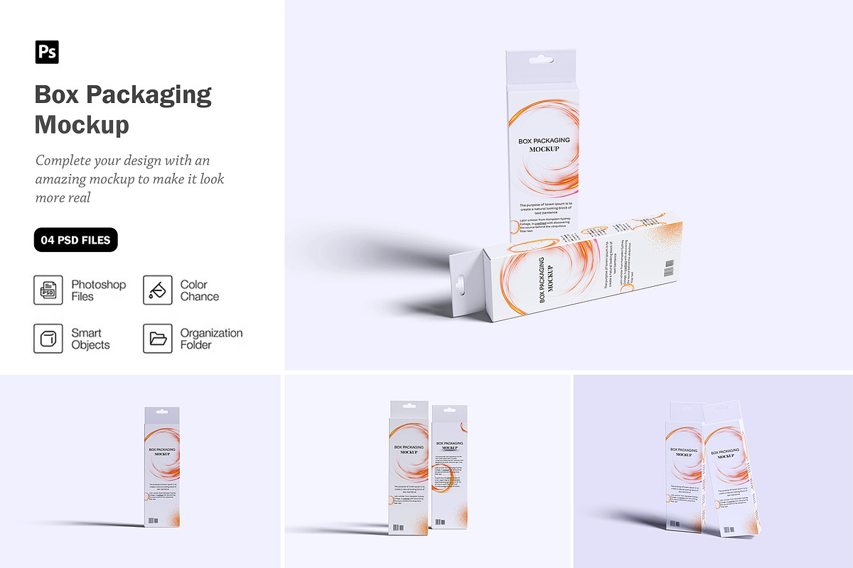 Box Packaging Mockup, a Packaging Mockup by seulangagraphic (Photo 1 of 5)