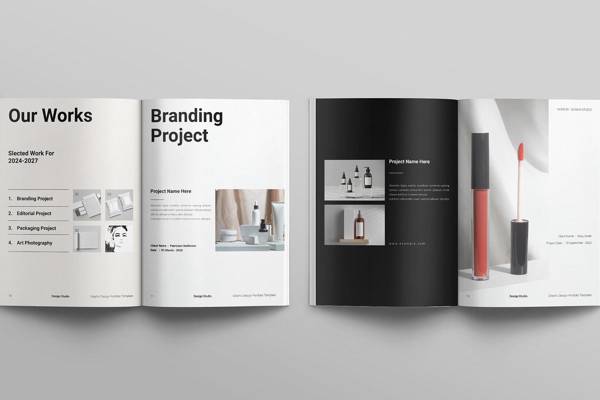 Graphic Design Portfolio Brochure, a Brochure Template by E-Type (Photo 5 of 8)