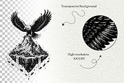Eagle Wildlife Engraving Graphics, an Animal Illustration by DENIDigitalArtSudio (Thumbnail 7 of 7)