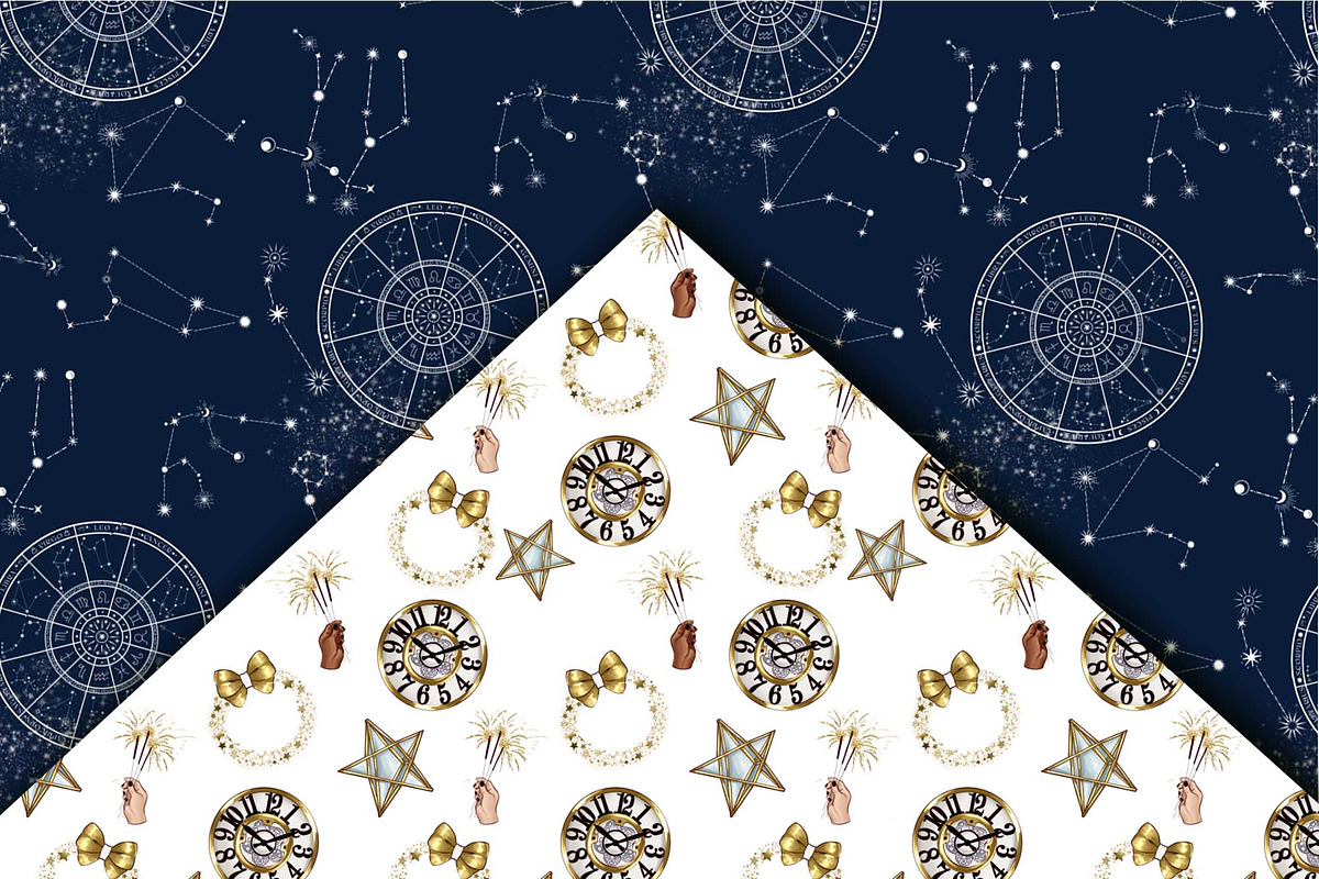 Astrology Starry Sky Patterns, a Pattern Graphic by The GG Shop