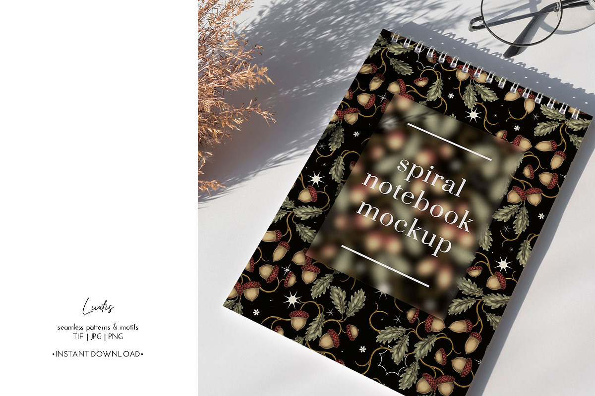 Acorn – Vintage Autumn Pattern, a Pattern Graphic by Liiafis (Photo 5 of 10)