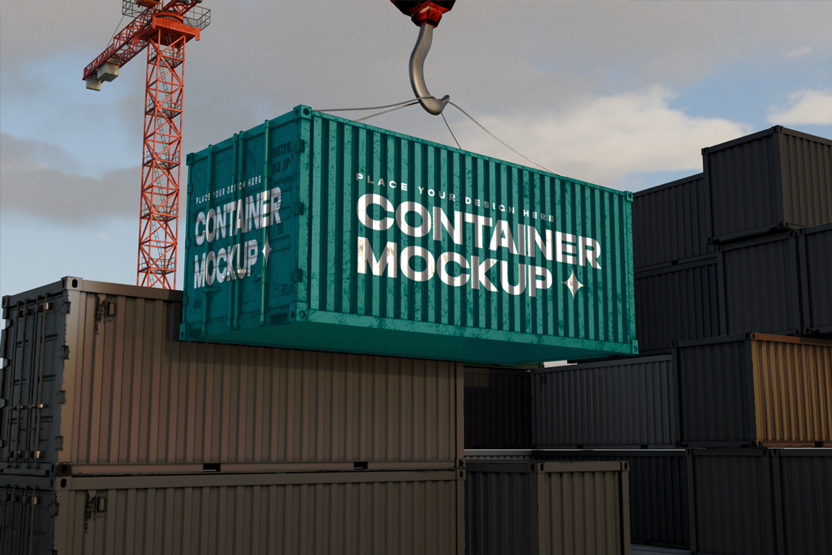 Container Mockup, a Mockup by Mockupnine (Photo 5 of 7)