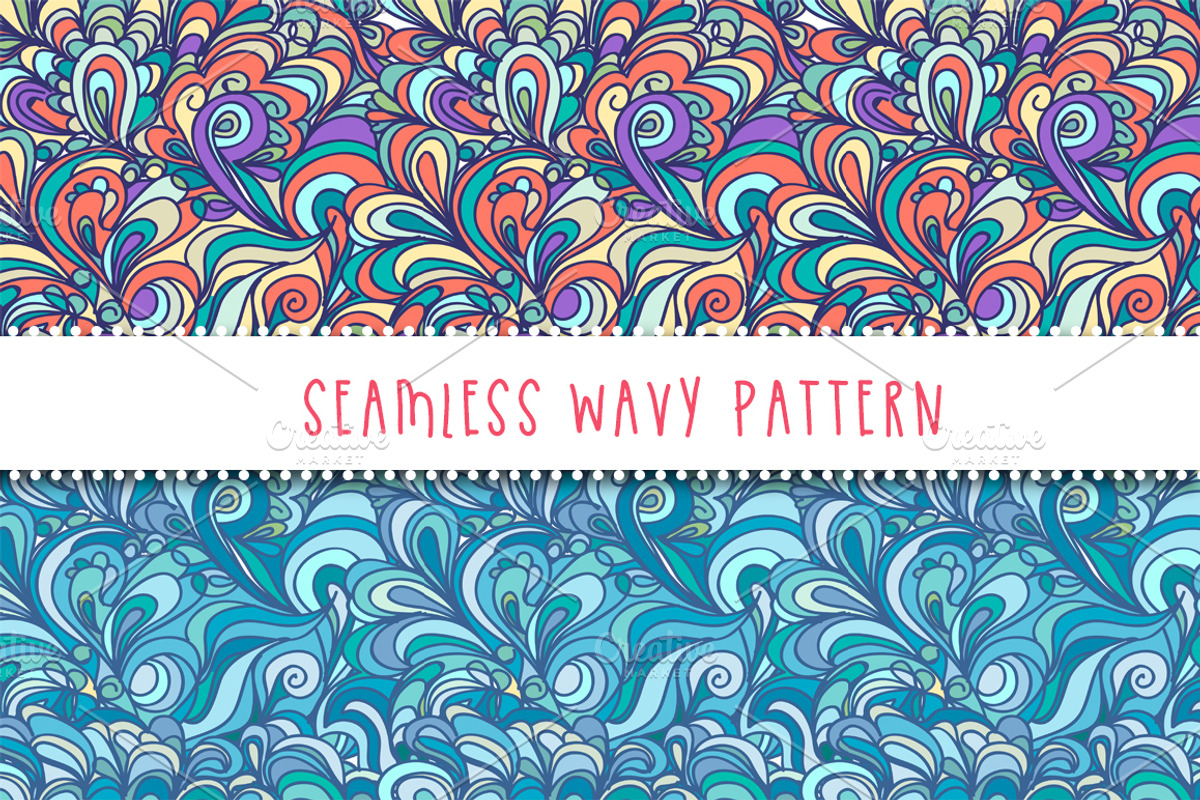 3 hand-drawn patterns, a Pattern Graphic by LaKu