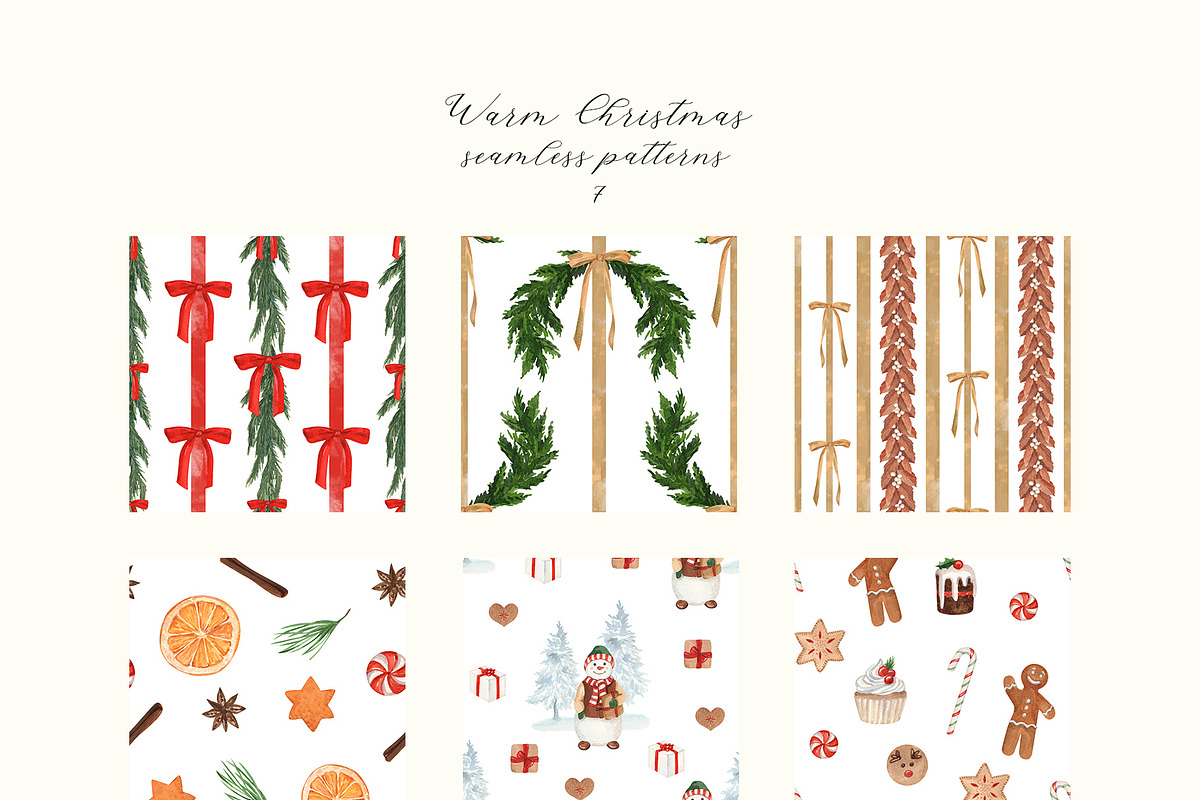 Warm Christmas Watercolor, a Seasonal Illustration by Catch the Dream Art (Photo 19 of 21)