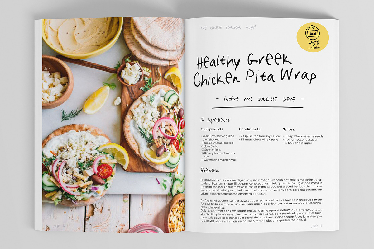 32 Pages Cool CookBook Magazine, a Magazine Template by DeLaGranSiete (Photo 7 of 11)