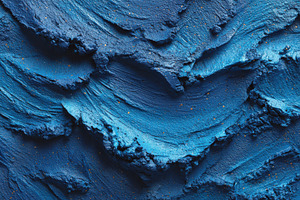 Blue textured background with gold g, an Abstract Photo by Pixeness Studio