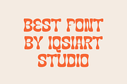 Recolda - Groovy & Retro Font, a Sans Serif Font by Iqsiart Studio (Thumbnail 6 of 6)