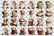 Christmas Hot Drinks Clipart, a Food Illustration by Nicolle's Colorful Art (Thumbnail 3 of 5)
