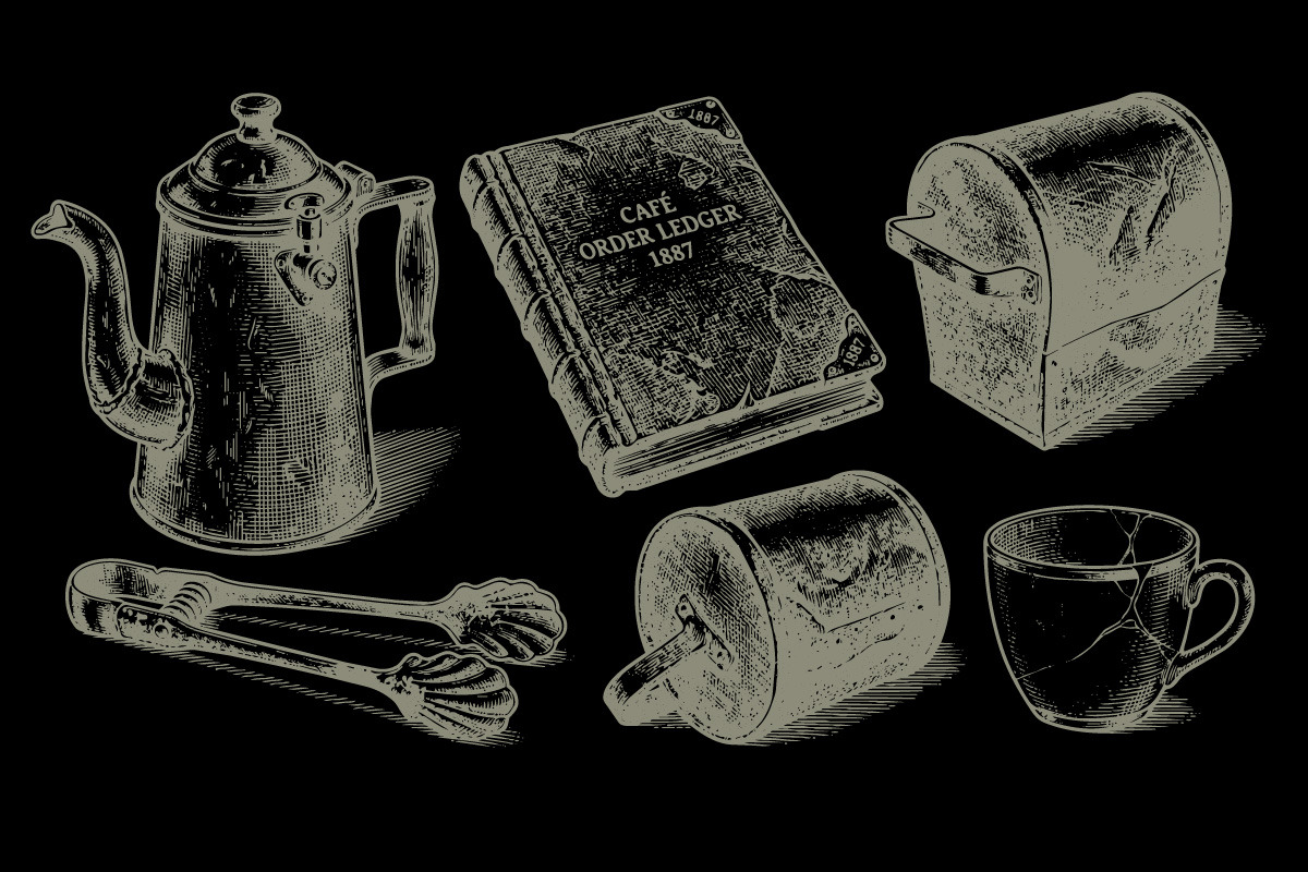 Coffee & Café Culture Vintage, an Object Illustration by Huza Studio (Photo 5 of 10)