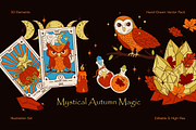 Mystical Autumn Magic – Vector Pack, a Seasonal Illustration by Invisual Studio (Thumbnail 1 of 10)