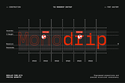 TBJ Monodrip Inktrap Monospace, a Sans Serif Font by Taboja Studio (Thumbnail 4 of 15)