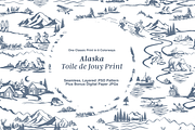 Alaska Illustrated Pattern, a Pattern Graphic by Hughes Studio (Thumbnail 1 of 9)