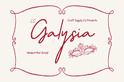 CS Galysia – Handwritten Script Font, a Script Font by Craft Supply Co. (Thumbnail 1 of 8)