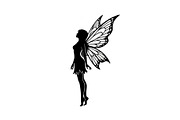 Magical Fairy Silhouette Bundle, an Illustration by jahid234 (Thumbnail 29 of 51)